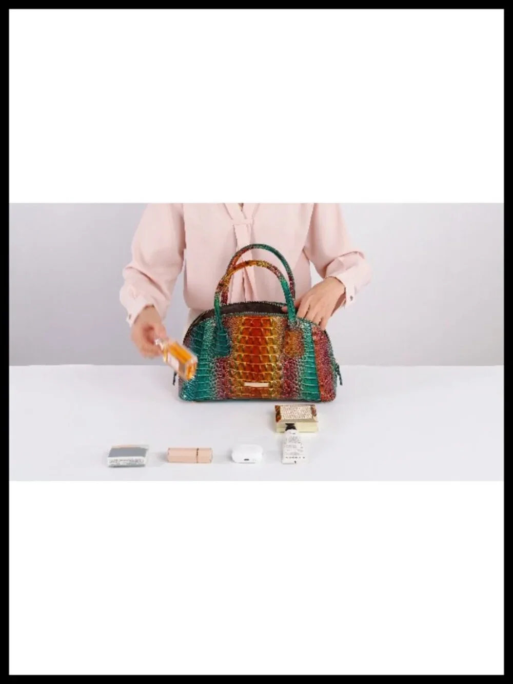 Vegan Leather Crocodile Hobo Purse Women Top Handle Tote Crossbody